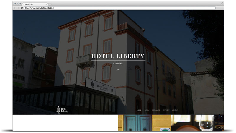 Creazione sito web Hotel e Ristorante Liberty a Pattada - Provincia di Sassari