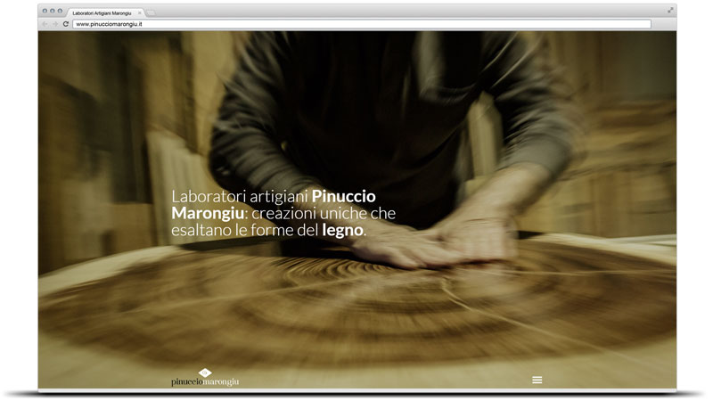realizzazione sito web laboratori artigiani Pinuccio Marongiu - Tortolì - Nuoro