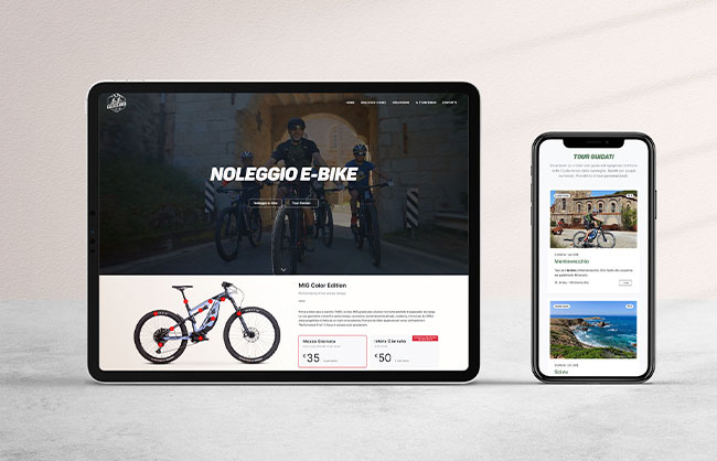 Creazione sito web noleggio Salis e-bike Arbus